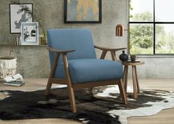 Homelegance Lexicon Fabric Upholstered Accent Chair, Blue