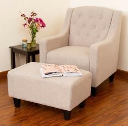 With Ottoman Accent Arm Chairs Armchair New