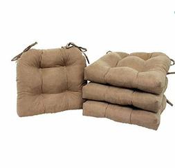 Cushions Soft Plush Tufted With Ties 14.5 X 16