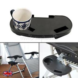 Side Tray Cup Holder Lawn Beach Table Pool Folding Zero Grav