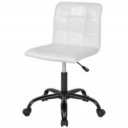 Vanity Accent Computer Office Desk Stool With Wheels Rolling