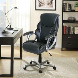 Bonded Leather High Back, Black