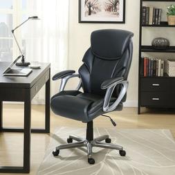 Bonded Leather High Back, Black