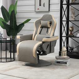 Pu Sofa Chair W/ Adjustable Leg Rest & 135&deg; Reclining