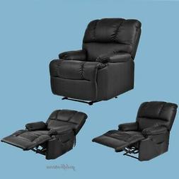 Pu Leather Ergonomic Heated Swivel Xl Lounger