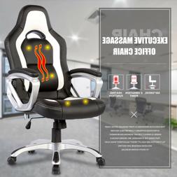 Race Car Style Pu Leather Computer Chair Ergonomic
