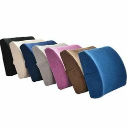 Memory Foam Lumbar Support Cushion Lower Back Pillow Car Sea