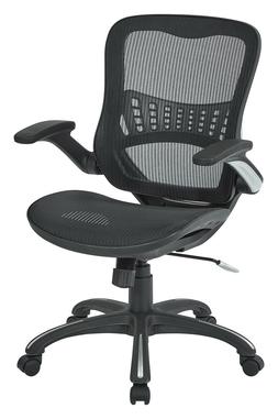 Office Star Mesh Back & Seat, 2-to-1 Synchro & Lumbar Suppor