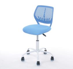 Mesh Back Support Blue With Wheels No Arms Kids Office Pc Co