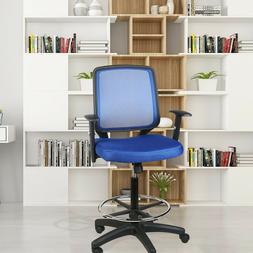 Counter High Stools Swivel Home Blue