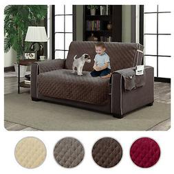 Micro-Suede Slipcover Pockets Pet Dog Couch Furniture Protec