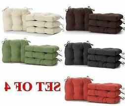 Pads Set Of 4 Faux Suede Chair Cushion Seat Sofa Dining Deck