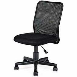 Armless Ergonomic Swivel Computer Desk Task Kitchen