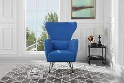 With Shelter Style Living Room Decor, Blue