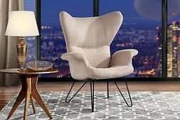 For Living Room, Arm Chair With Mid-century Pin Legs