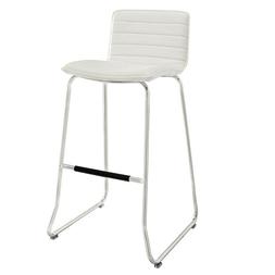 Modern Dive Bar Stool Vinyl Seat Pad Easy Wipe Clean Surface