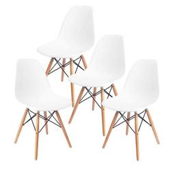 S Wood Legs Dining Room White