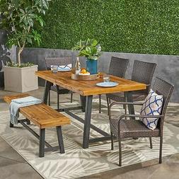 S And Bench, Sandblast Teak And