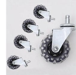 Caster Wheels 3" Rollerblade Pvc Material 7/16" X 7/8" Set O