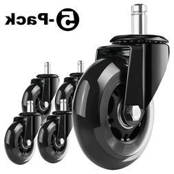 Caster Wheels 3'' Set Of 5 Heavy Duty & Safe For All Floors 