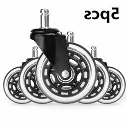 Caster Wheels Replacement 3" Heavy Duty Safe For All Floors 