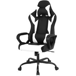Racing High-back Pu Leather Gaming Chair Reclining Computer 