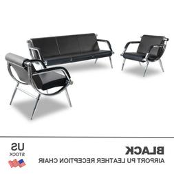 Waiting Room Set Airport Reception Pu Leather Guest Sofa Mod