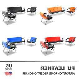 Waiting Room Set Reception Pu Leather Airport Guest Sofa Mod