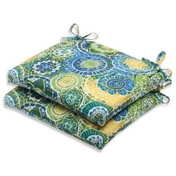 Pillow Perfect Outdoor Omnia Lagoon Squared Corners Seat Cus