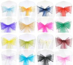 Sash Bow 25 Colours Wider Fuller Bows Wedding Venue Decor 1 
