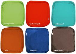 Patio Cushions Zipper Cover 24"x22"x4" 6 Color Xl