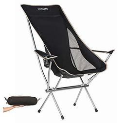 High Back Type Camp With Storage Bag Black :520