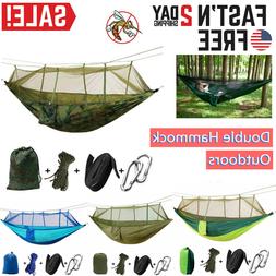 Outdoor Camping Mosquito Net Hammock Tent Nylon Double Hangi