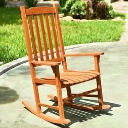 Single Rocker For Patio Deck Garden Natural