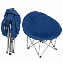Padded Foldable Metal Cushioned Camping Lazy Chair