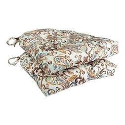 Arlee - Paisley Pad Seat Cushion Memory Foam Washable, 16 x 