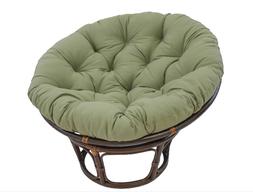 Frame With Cushion 42" Rattan Wicker Saucer Sage Green Micro