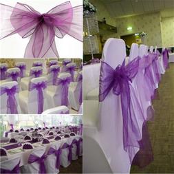 Cover Silk Bow Sash Organza Sashes Table Runner