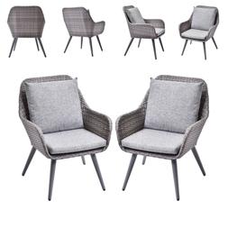 Armchair Home Garden Furniture With Grey Cushion