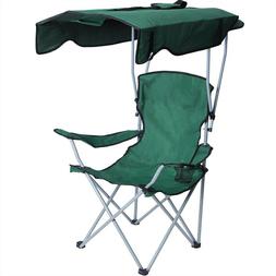 S With Sun Shade Canopy Folding Chairs For Outdoor Camping