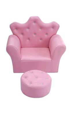 Couch Girls Pink Lounger With Footrest Stool Ottoman