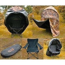 Ground Blind Real Tree Camo Tent One Man Hunt Turkey Deer Du
