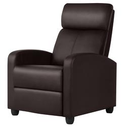 Living Room Single Sofa Home Theater Seating Brown