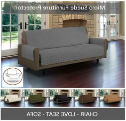 QUILTED MICRO SUEDE PET DOG COUCH SOFA FURNITURE PROTECTOR C