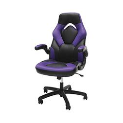 OFM Racing Style Bonded Leather Gaming Chair, in Purple 