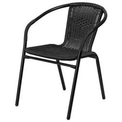 Flash Furniture Rattan Indoor-Outdoor Restaurant Stack Chair