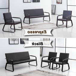 Guest Sofa Waiting Bench Pvc Leather