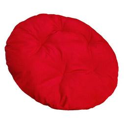 Red 48x4" Polyester Replacement Round Cushion Pillow Papasan