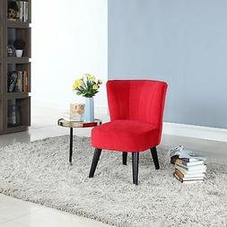 With Modern Pleated Backrest And Dark Legs, Velvet Upholster