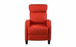 Plush Push Back Recliner Pocket For Control